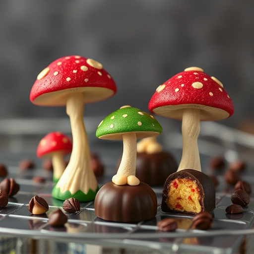Magic Mushroom Chocolates Packaging Shots