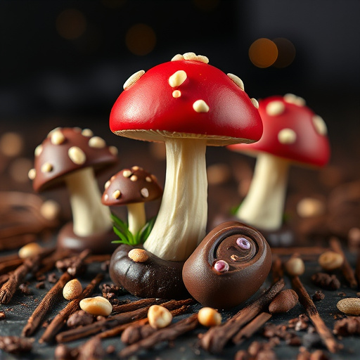 Magic Mushroom Chocolates Packaging Shots
