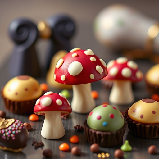 Magic Mushroom Chocolates Packaging Shots