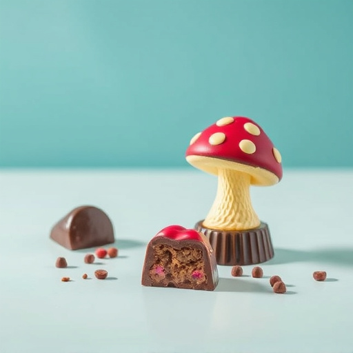 Magic Mushroom Chocolates Packaging Shots