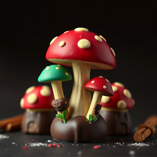 Magic Mushroom Chocolates Packaging Shots