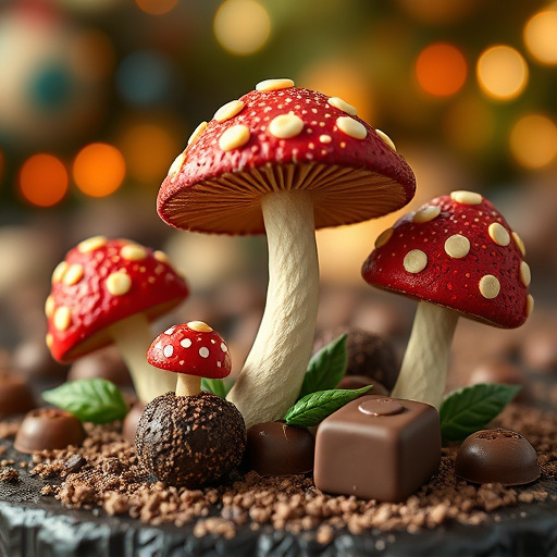Magic Mushroom Chocolates Packaging Shots