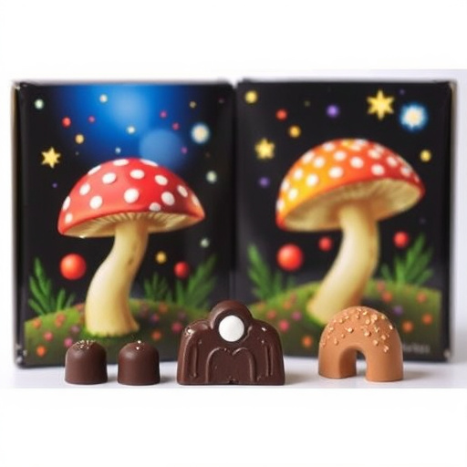 Magic Mushroom Chocolates Packaging Shots