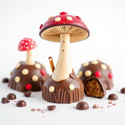 Magic Mushroom Chocolates Packaging Shots
