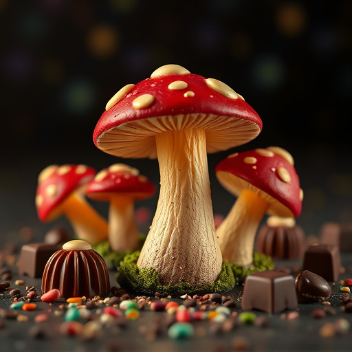Magic Mushroom Chocolates Packaging Shots