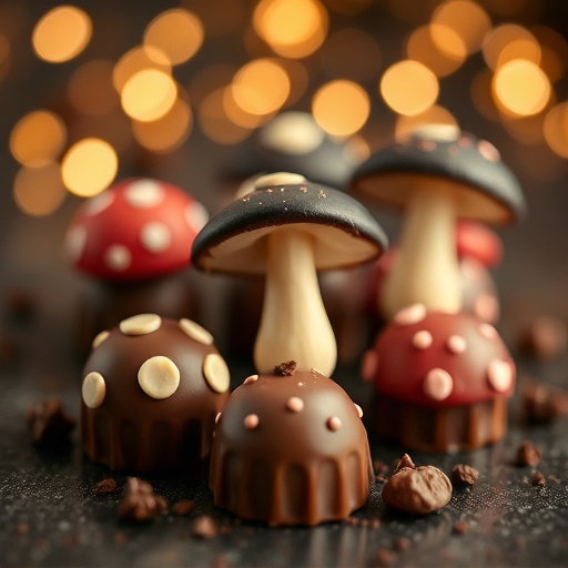 Magic Mushroom Chocolates Packaging Shots