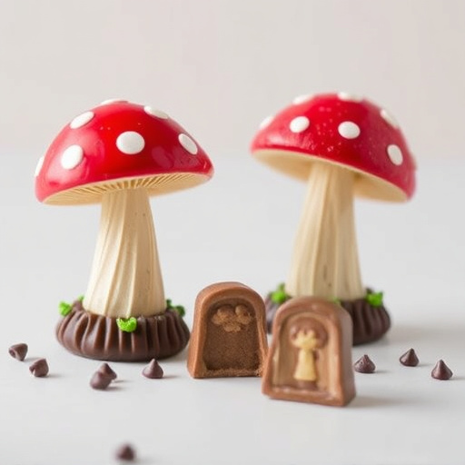 Magic Mushroom Chocolates Packaging Shots