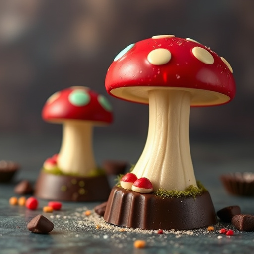 Magic Mushroom Chocolates Packaging Shots