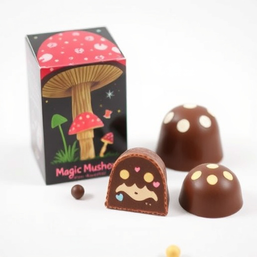 Magic Mushroom Chocolates Packaging Shots
