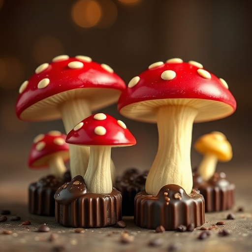 Magic Mushroom Chocolates Packaging Shots