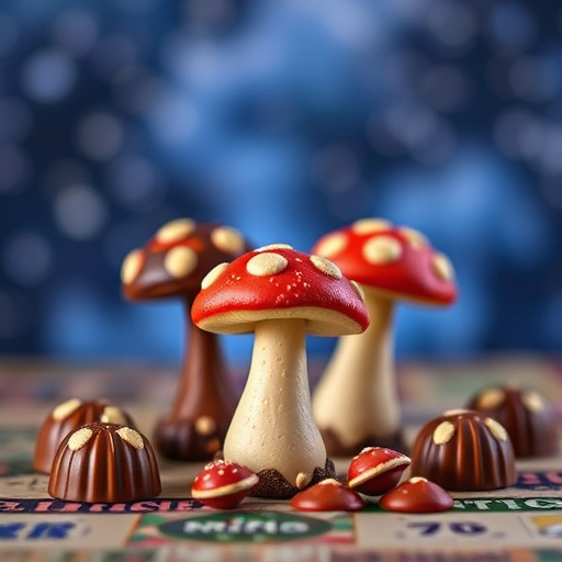Magic Mushroom Chocolates Packaging Shots