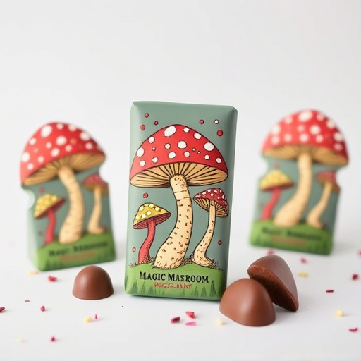 Magic Mushroom Chocolates Packaging Shots