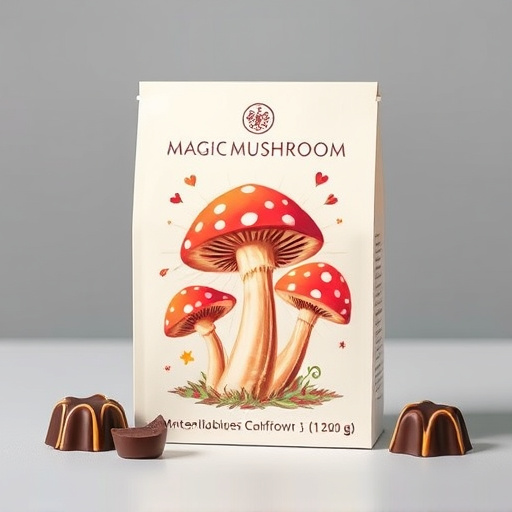 Magic Mushroom Chocolates Packaging Shots