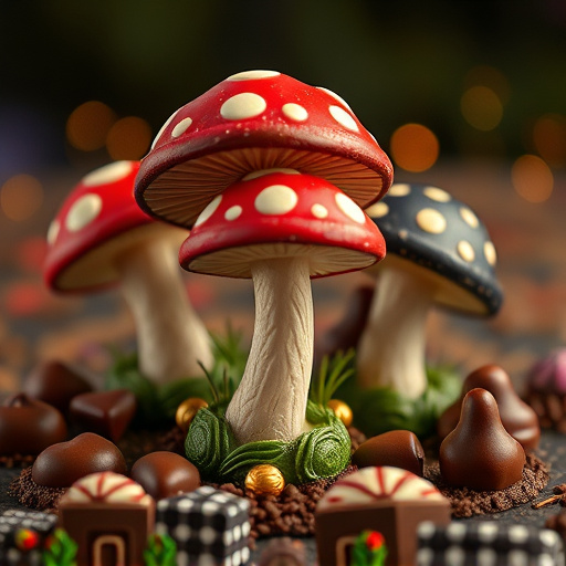 Magic Mushroom Chocolates Packaging Shots