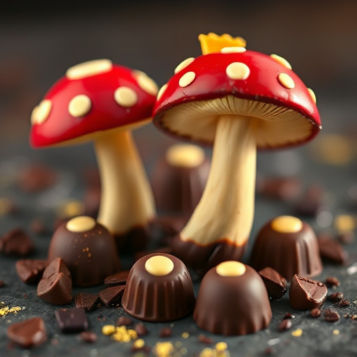 Magic Mushroom Chocolates Packaging Shots