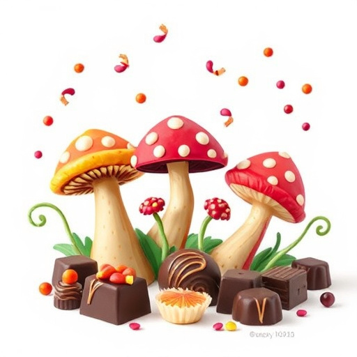 Magic Mushroom Chocolates Packaging Shots