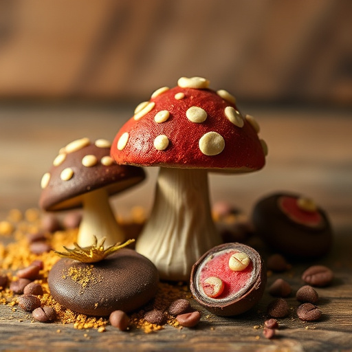 Magic Mushroom Chocolates Packaging Shots