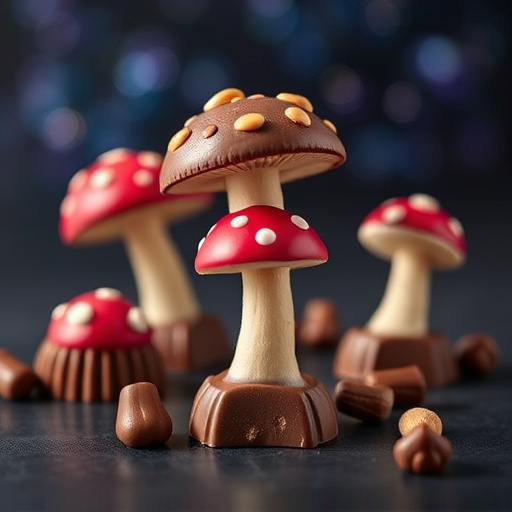 Magic Mushroom Chocolates Packaging Shots