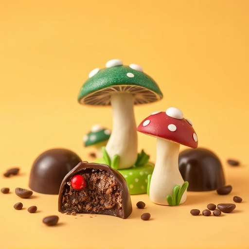 Magic Mushroom Chocolates Packaging Shots