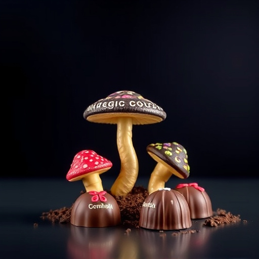 Magic Mushroom Chocolates Packaging Shots