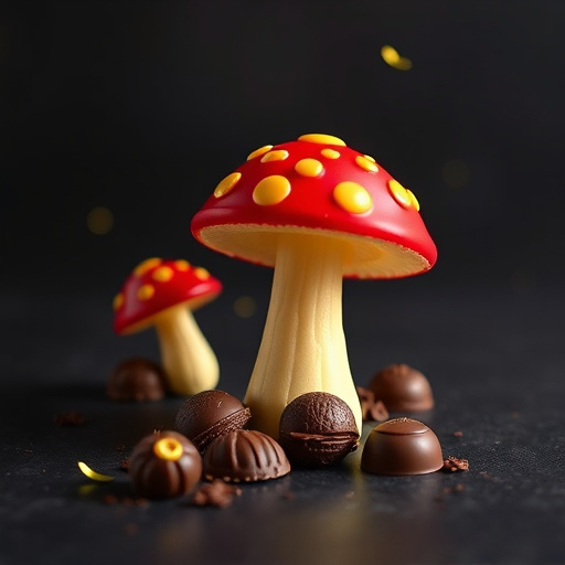 Magic Mushroom Chocolates Packaging Shots