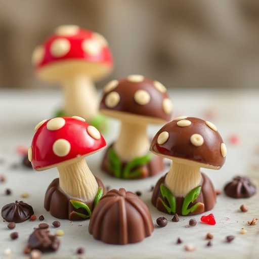 Magic Mushroom Chocolates Packaging Shots