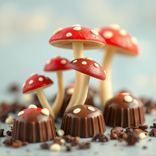 Magic Mushroom Chocolates Packaging Shots