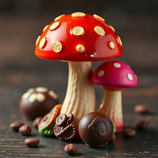 Magic Mushroom Chocolates Packaging Shots