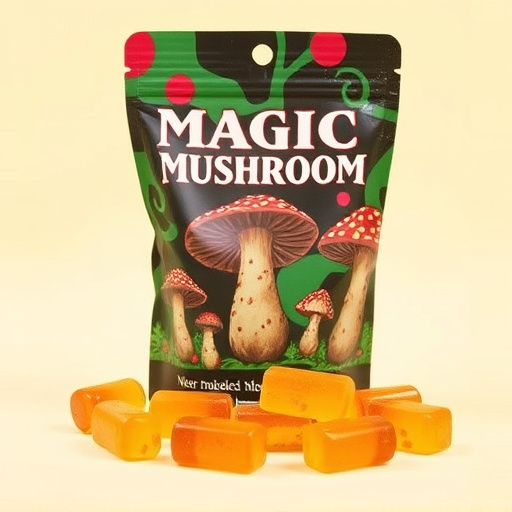 Magic Mushroom Gummies Packaging Shots