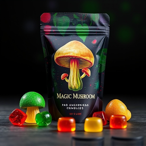 Magic Mushroom Gummies Packaging Shots