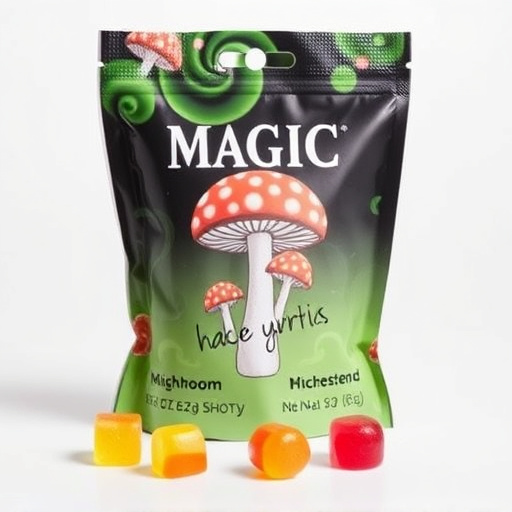 Magic Mushroom Gummies Packaging Shots