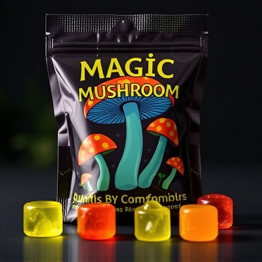 Magic Mushroom Gummies Packaging Shots