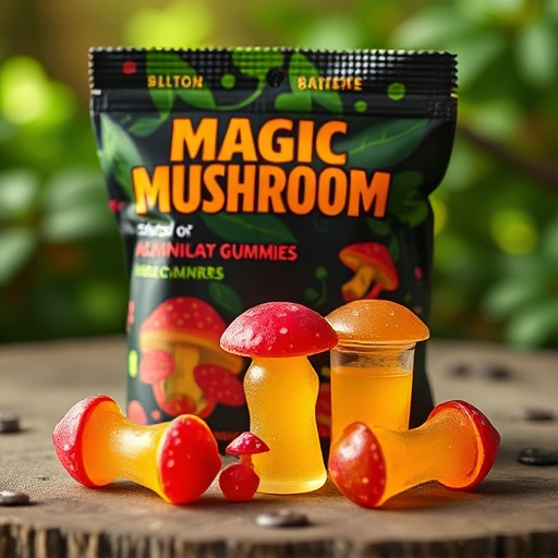 Magic Mushroom Gummies Packaging Shots