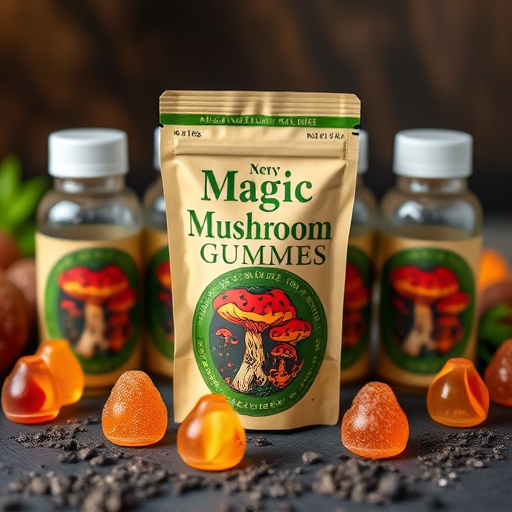 Magic Mushroom Gummies Packaging Shots