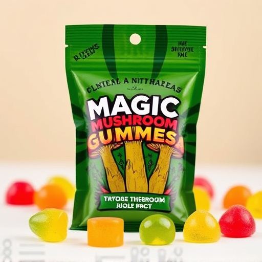 Magic Mushroom Gummies Packaging Shots