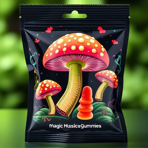 Magic Mushroom Gummies Packaging Shots