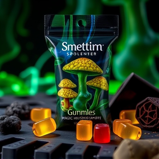 Magic Mushroom Gummies Packaging Shots