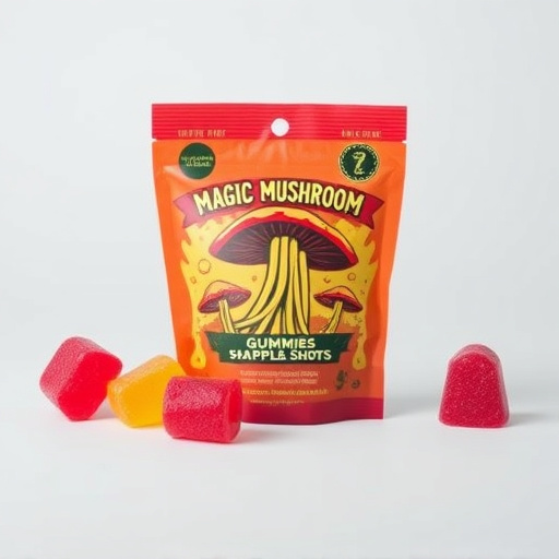 Magic Mushroom Gummies Packaging Shots