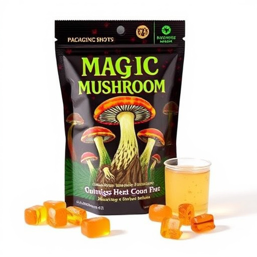 Magic Mushroom Gummies Packaging Shots