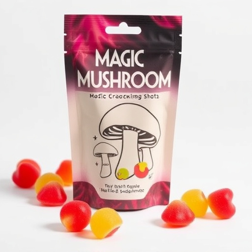 Magic Mushroom Gummies Packaging Shots