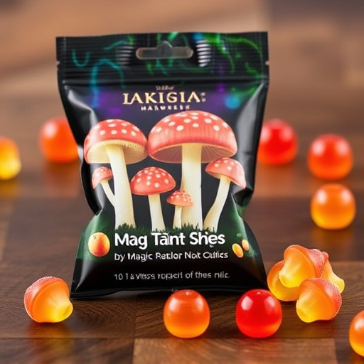 Magic Mushroom Gummies Packaging Shots
