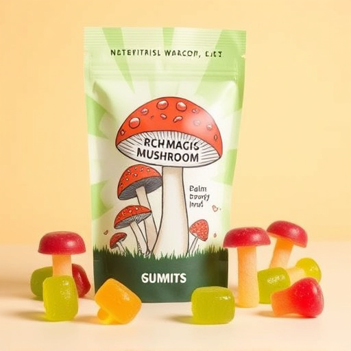 Magic Mushroom Gummies Packaging Shots