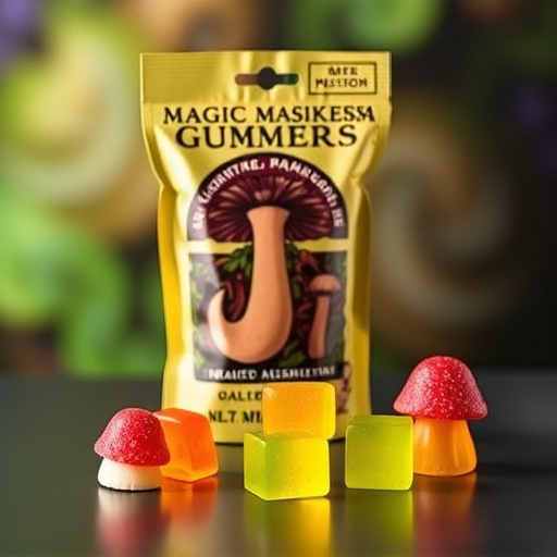 Magic Mushroom Gummies Packaging Shots
