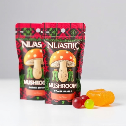 Magic Mushroom Gummies Packaging Shots