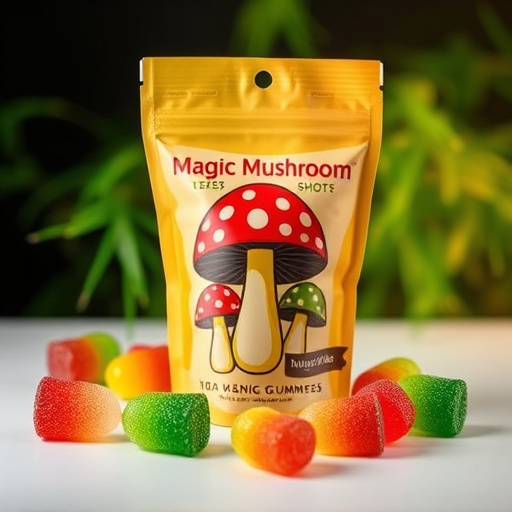 Magic Mushroom Gummies Packaging Shots