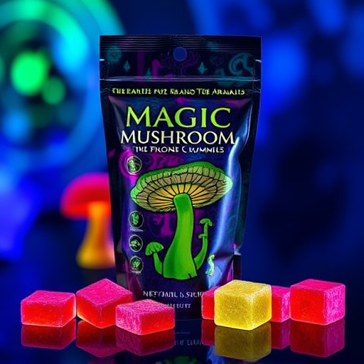 Magic Mushroom Gummies Packaging Shots