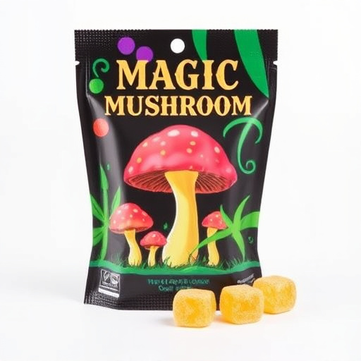 Magic Mushroom Gummies Packaging Shots