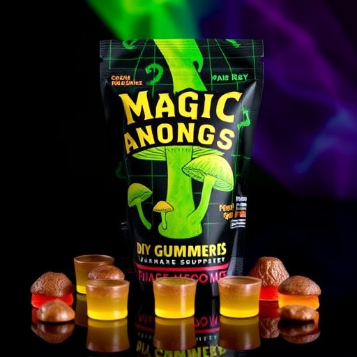 Magic Mushroom Gummies Packaging Shots