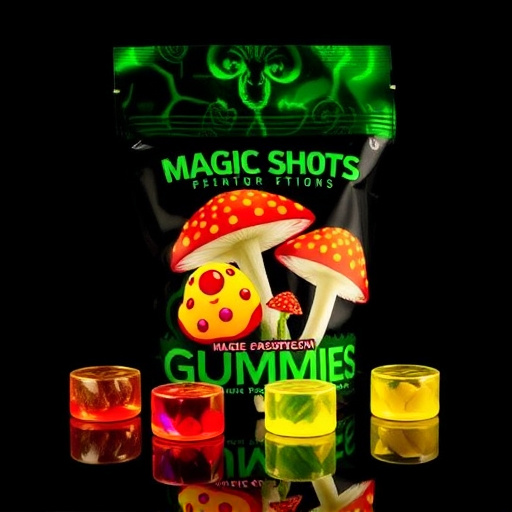 Magic Mushroom Gummies Packaging Shots