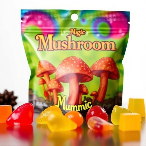 Magic Mushroom Gummies Packaging Shots